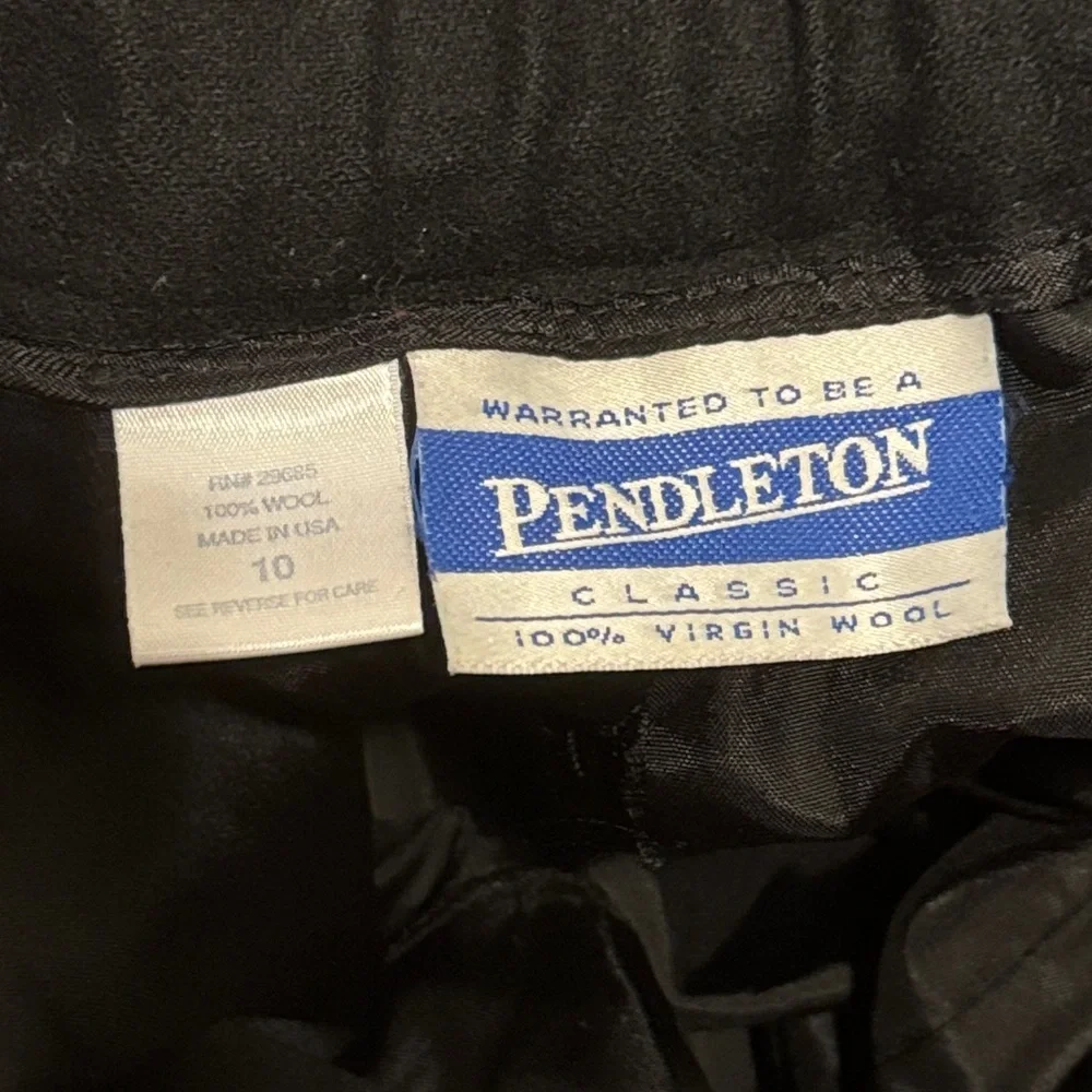Classic Black Trousers Pendleton Size 10 - Picture 6 of 6